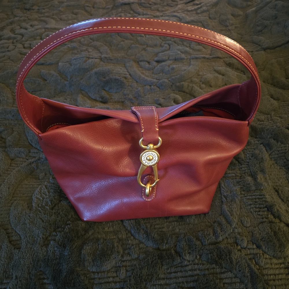 ❤️👜❤️Dooney & Bourke Florentine Leather Logo Lock Hobo❤️👜❤️